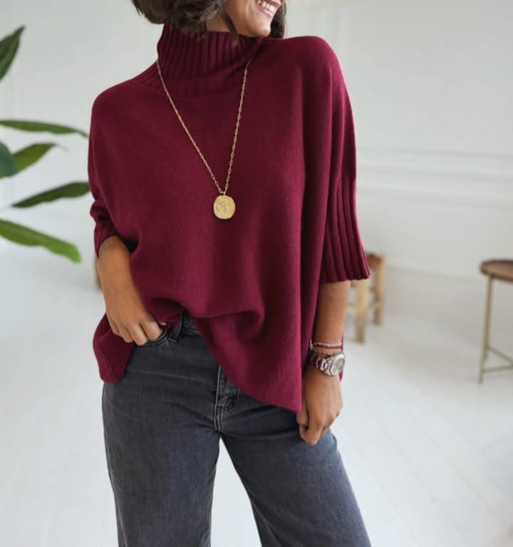 Maglia oversize manica 3/4