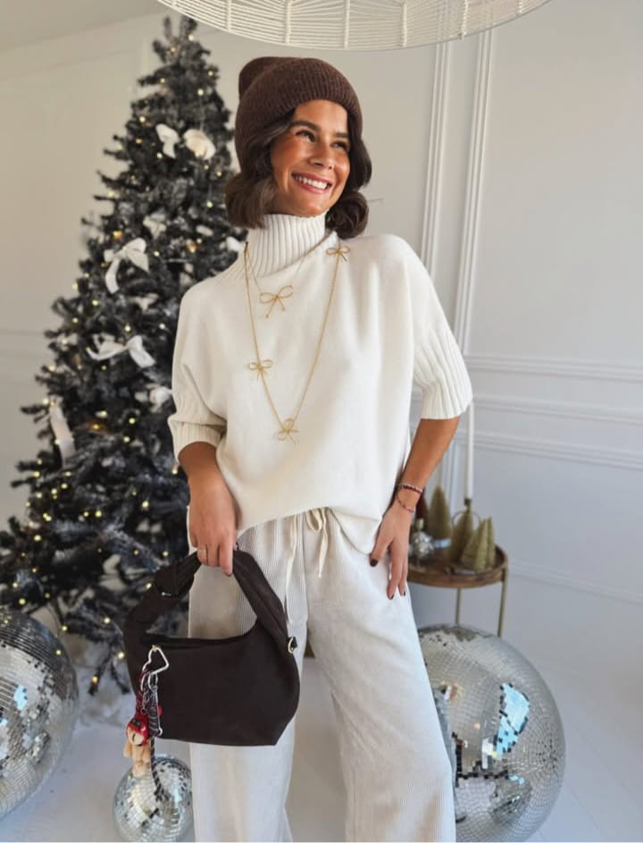 Maglia oversize manica 3/4