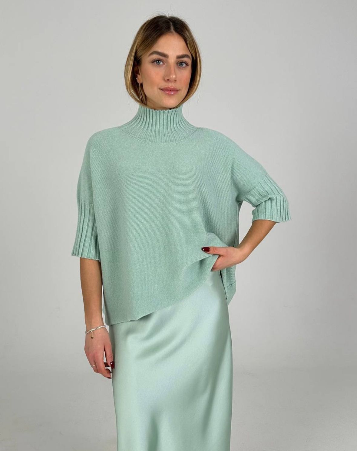 Maglia oversize manica 3/4